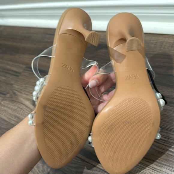 ZARA PEARL HEELS NWT - Picture 3 of 3